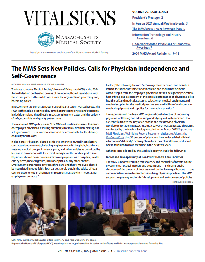 Issue 4 2024 Vital Signs Cover Page